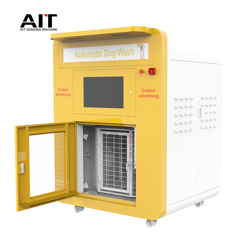 Fully automatic integrated dog bathing, drying and disinfection machine