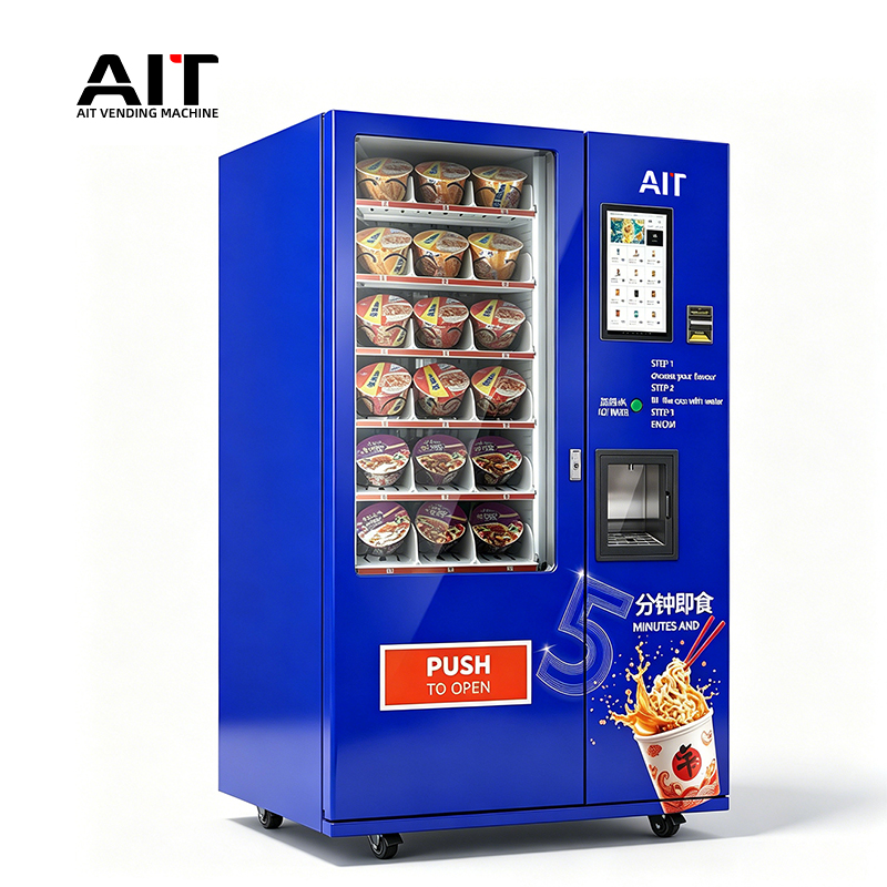 15.6-inch touch screen 36-shelf instant noodle automatic vending machine