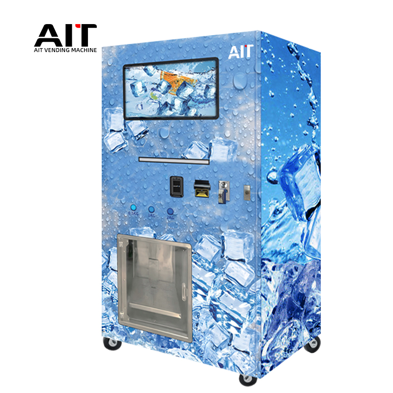 21.5-inch touch screen integrated ice cube vending machine