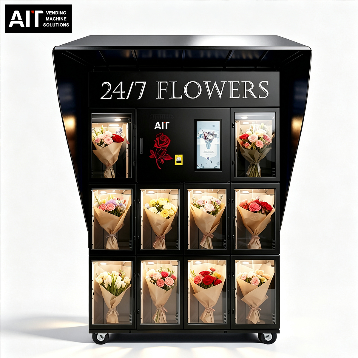 AIT high-end touch screen 10-box flower vending machines