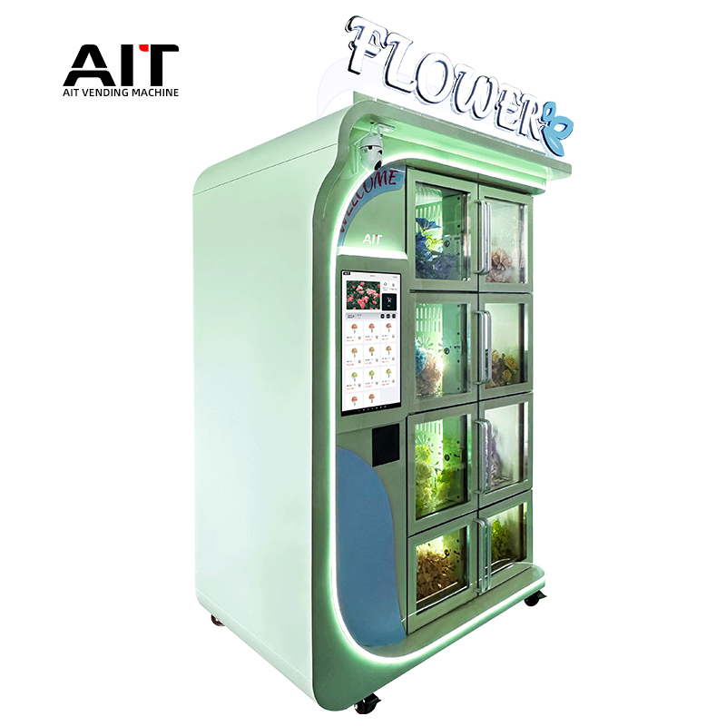 21.5-inch 8-compartment unmanned self-service flower vending machine